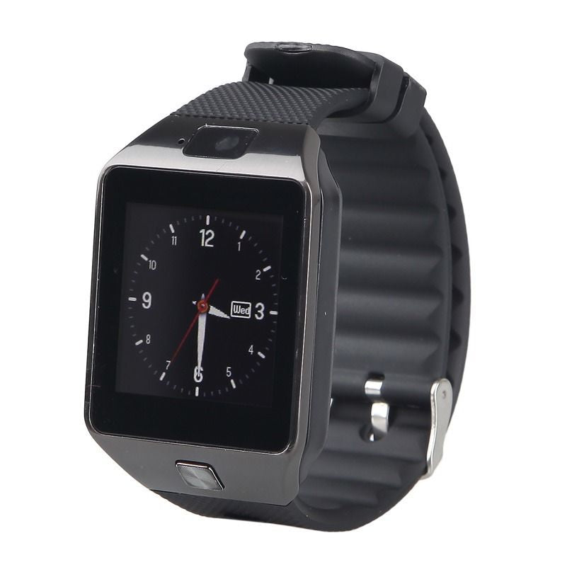 Smartwatch Metalic cu Telefon-micro sim IDL-90 S+, Card Micro-SD, Bluetooth, Touchscreen, WhatsApp, Notificari, Camera 1,3 MPX, Monitorizare Somn, Sedentarism, Anti-pierdere, Browser, Facebook, Black