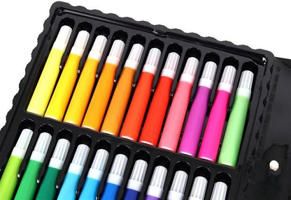 Set pentru pictura 86 piese cu geanta inclusa, Iso Trade, Negru