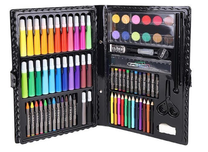 Set pentru pictura 86 piese cu geanta inclusa, Iso Trade, Negru