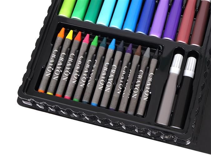 Set pentru pictura 86 piese cu geanta inclusa, Iso Trade, Negru