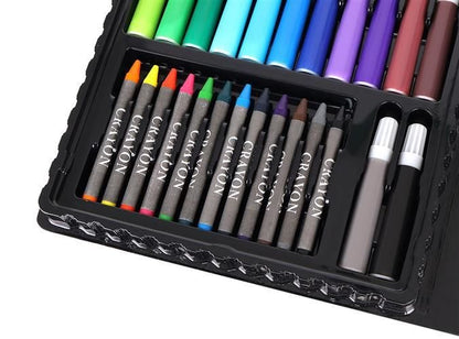 Set pentru pictura 86 piese cu geanta inclusa, Iso Trade, Negru