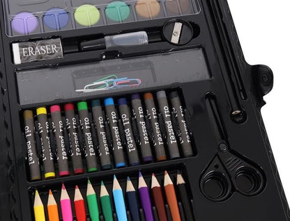 Set pentru pictura 86 piese cu geanta inclusa, Iso Trade, Negru