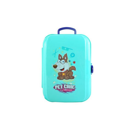 Kit de infrumusetare pentru Catelus idealStore Fashion Dog, cu Perie, Uscator, Foarfece, dezvolta Responsabilitatea si Ingrijirea Animalutelor de Companie