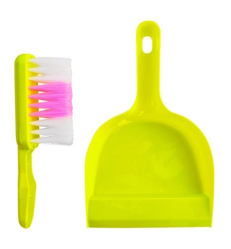 Carucior Profesional pentru Curatenie idealStore Cleaning Toys, cu Perie, Mop, Storcator, Galeata, Saci, Dezvolta Abilitatile Manuale si de Coordonare