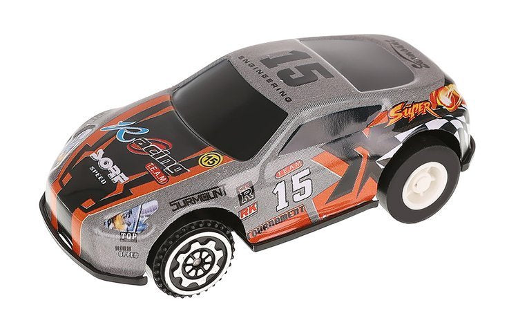 Circuit cu lansator si masinuta de jucarie, pista cu x 2 bucle si 2 masini, lungime pista 165 cm