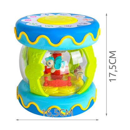 Jucarie interactiva idealSTORE Bubble Blue Pony, Dimensiuni 16.5 x 16.5 x 17.5 cm