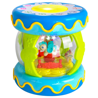 Jucarie interactiva idealSTORE Bubble Blue Pony, Dimensiuni 16.5 x 16.5 x 17.5 cm
