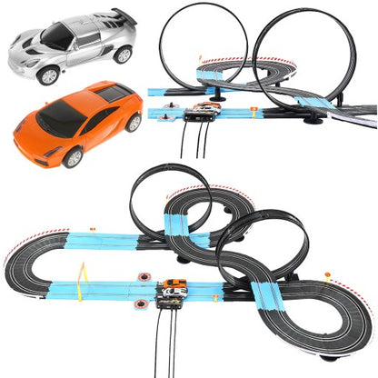 Set de joaca idealSTORE FAST AND FURIOS Include 2 masini, semne de avertizare, balustrade, autocolante, 2 telecomenzi, alimentare electrica, elemente de urmarire, Lungimea pistei 790 cm, Dezvolta abilitatile manuale si imaginatia