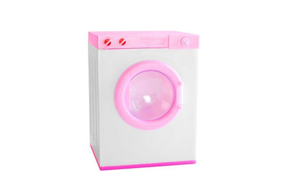 Set complet pentru papusi 'ISP Laundry Clean', cu Masina de Spalat Rufe, Uscator de Haine, Suport Umerase, Masa de Calcat, Fier de Calcat, Cos de Rufe