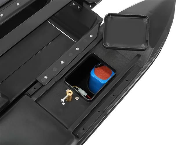 Barca idealSTORE de pescuit, Plantat momeala cu telecomanda, Dimensiuni 50 x 35 x 23 cm, Include 2 cuve, telecomanda, antena detasabila, Autonomie 500m, Baterie 5200mH/ 7,4V x2