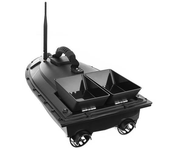 Barca idealSTORE de pescuit Dimensiuni 55 x 27 x 16 cm, Include telecomanda, antena detasabila, baterie, Autonomie 300m, Baterie 5200AH/ 7,4V, Timp de lucru 2,5h, Semnalizare lumina