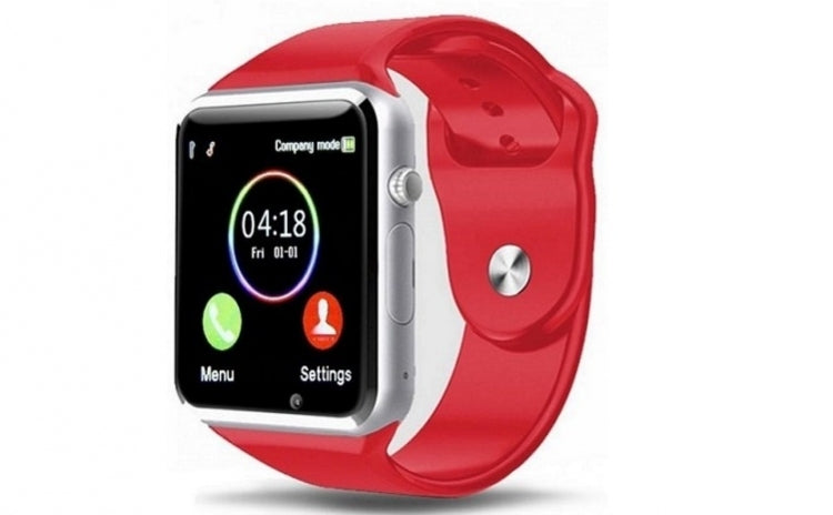 Ceas Smartwatch 2in1 cu functie de Telefon Ideal 10, Modul Apelare prin BlueTooth, Notificari Apeluri si Mesaje, Inregistrare Voce, Camera 1.3 Mpx, Protectie Antizgarieturi, Facebook, Whatsapp, Bratara Silicon Sport, Culoare Rosu