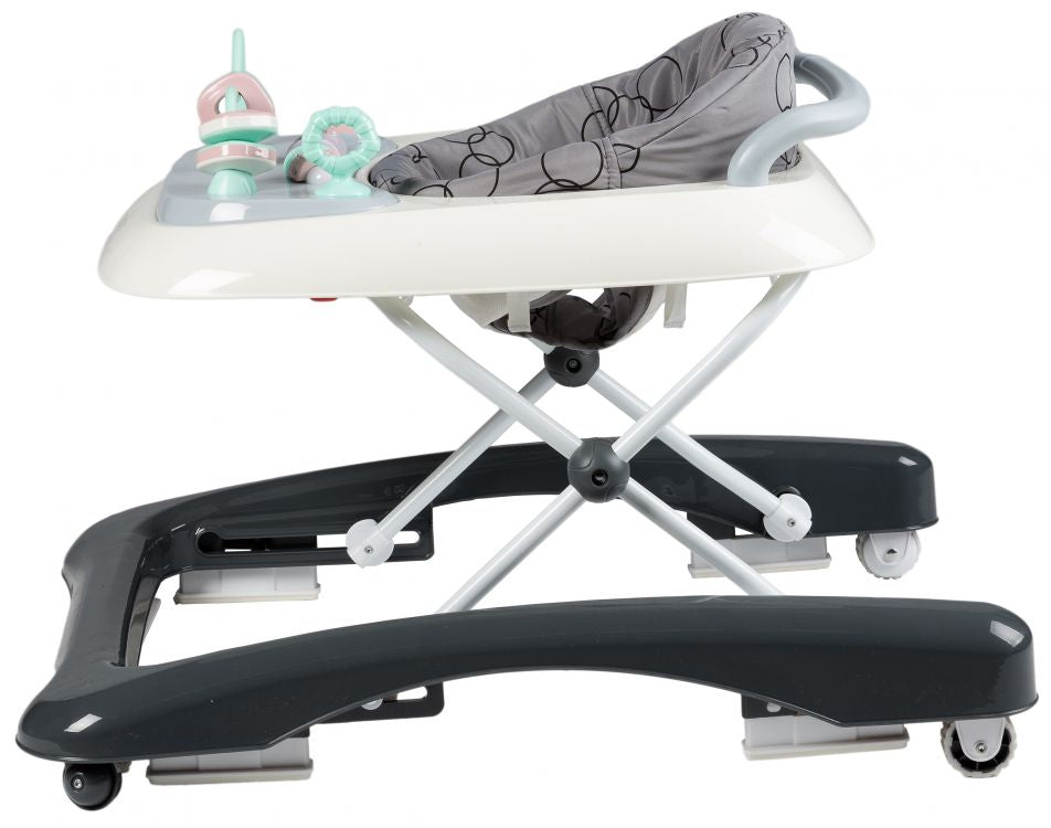 Premergator 2in1 idealStore ProfyWalker, 3 Trepte de Inaltime, Pliabil, Panou Interactiv, Roti Silicon, Scaun Moale, Siguranta Anticadere, Greutate Maxima 11.5Kg