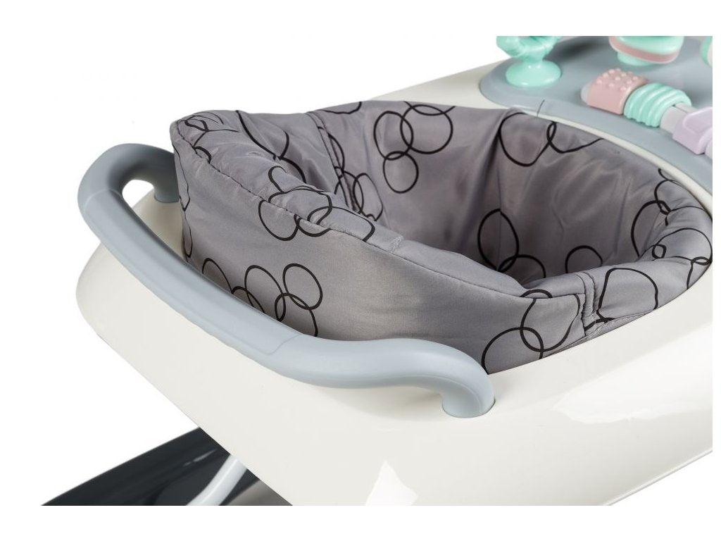 Premergator 2in1 idealStore ProfyWalker, 3 Trepte de Inaltime, Pliabil, Panou Interactiv, Roti Silicon, Scaun Moale, Siguranta Anticadere, Greutate Maxima 11.5Kg