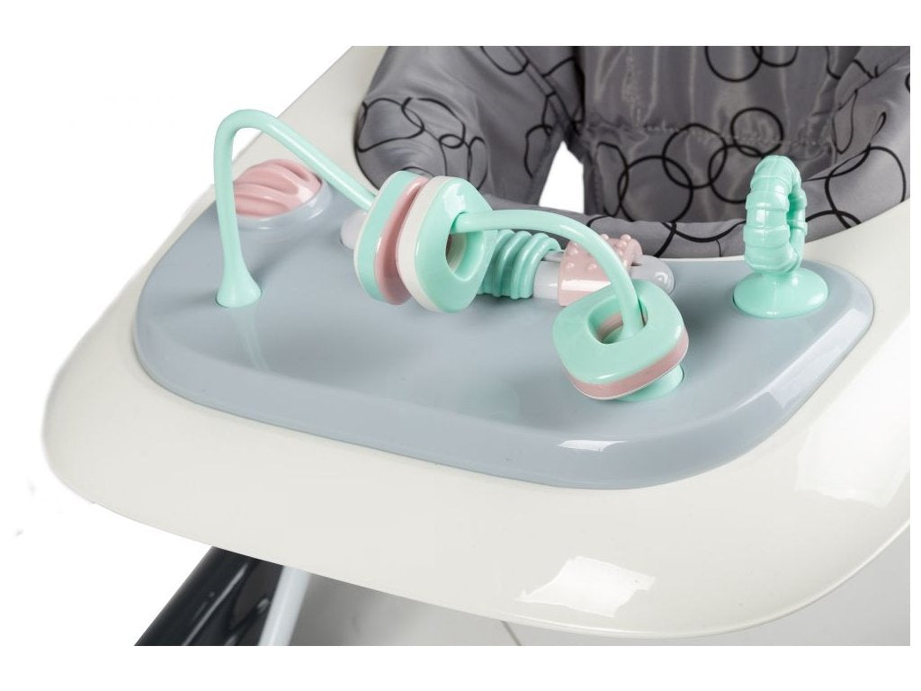 Premergator 2in1 idealStore ProfyWalker, 3 Trepte de Inaltime, Pliabil, Panou Interactiv, Roti Silicon, Scaun Moale, Siguranta Anticadere, Greutate Maxima 11.5Kg