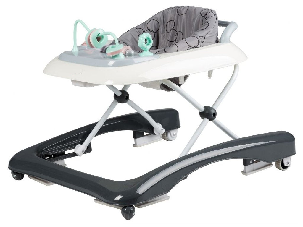 Premergator 2in1 idealStore ProfyWalker, 3 Trepte de Inaltime, Pliabil, Panou Interactiv, Roti Silicon, Scaun Moale, Siguranta Anticadere, Greutate Maxima 11.5Kg