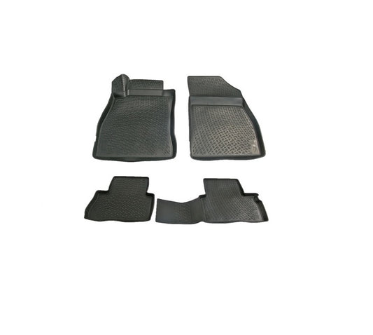Set 4 covoare cauciuc stil tavita, dedicate pentru Audi A4 B9 2015->