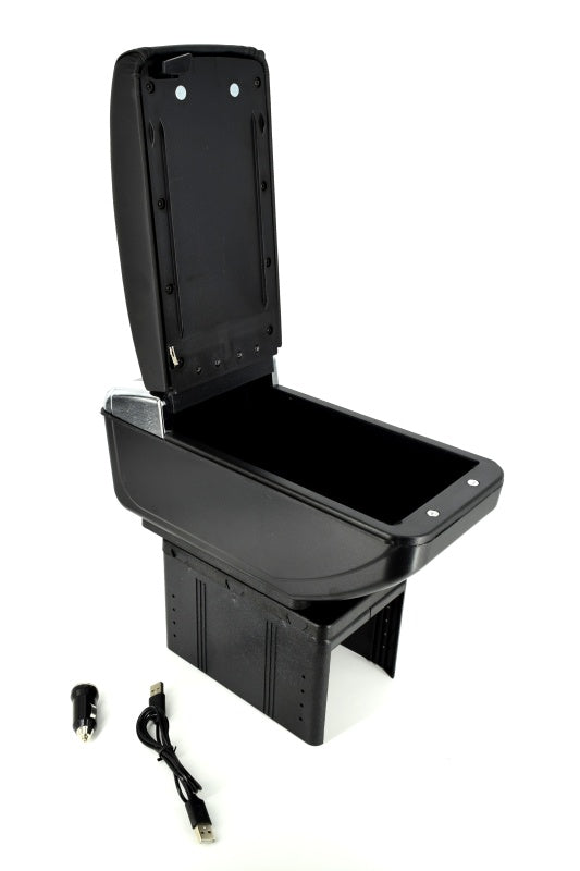 Cotiera auto universala idealSTORE, reglabila, cu leduri, model elegant