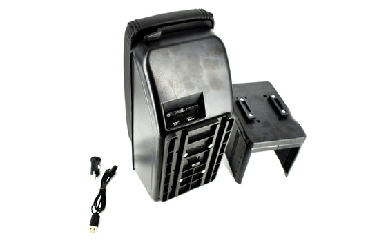 Cotiera auto universala idealSTORE, reglabila, cu leduri, model elegant