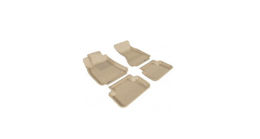 Set 4 covoare profesionale cauciuc stil tavita BEJ Audi A6 C7 2011->, cauciuc moale, design modern, bordura inalta