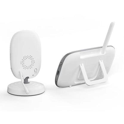 Sistem monitorizare Video si Audio pentru Bebelusi Little Baby IdealStore, Ecran HD de 3.5 inch, Monitorizare temperatura, 8 Cantece de leagan, Raza mare de actiune pana la 200m, Memento pentru alaptare, Posibilitatea de a vorbi cu copilul