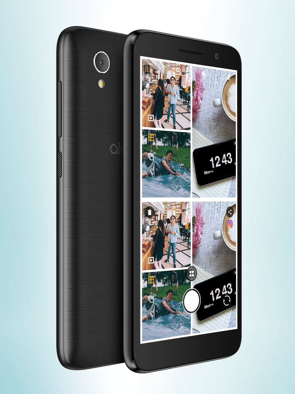 Telefon mobil Alcatel 1, Single SIM, 16 GB memorie, 1 GB RAM, 4G, Negru