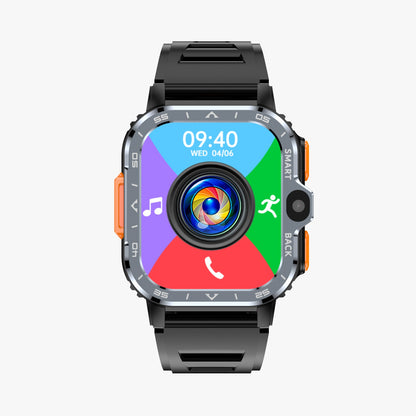 Smartwach idealSTORE ALLinONE, cu SIM, Apel, Navigatie GPS, Camera duala HD, Apel Video, Aplicatii instalate TikTok, Facebook, WhatsApp, Play Store, Chrome, Youtube, Gmail, Memorie 16 GB, mod Multi Sport, NFC