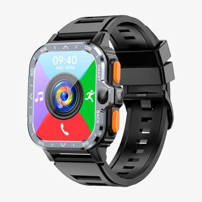 Smartwach idealSTORE ALLinONE, cu SIM, Apel, Navigatie GPS, Camera duala HD, Apel Video, Aplicatii instalate TikTok, Facebook, WhatsApp, Play Store, Chrome, Youtube, Gmail, Memorie 16 GB, mod Multi Sport, NFC