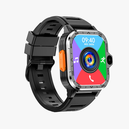 Smartwach idealSTORE ALLinONE, cu SIM, Apel, Navigatie GPS, Camera duala HD, Apel Video, Aplicatii instalate TikTok, Facebook, WhatsApp, Play Store, Chrome, Youtube, Gmail, Memorie 16 GB, mod Multi Sport, NFC