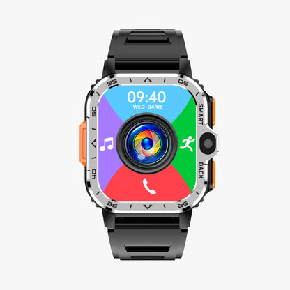 Smartwach idealSTORE ALLinONE, cu SIM, Apel, Navigatie GPS, Camera duala HD, Apel Video, Aplicatii instalate TikTok, Facebook, WhatsApp, Play Store, Chrome, Youtube, Gmail, Memorie 16 GB, mod Multi Sport, NFC