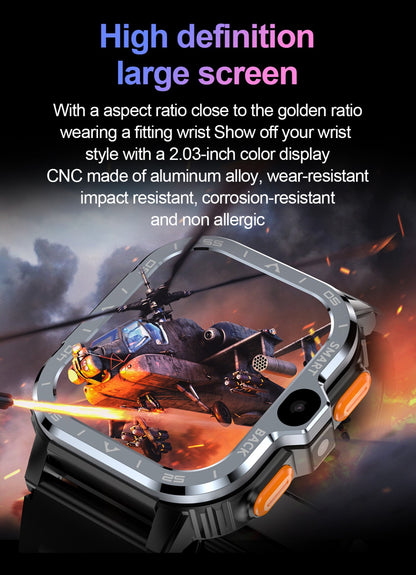 Smartwach idealSTORE ALLinONE, cu SIM, Apel, Navigatie GPS, Camera duala HD, Apel Video, Aplicatii instalate TikTok, Facebook, WhatsApp, Play Store, Chrome, Youtube, Gmail, Memorie 16 GB, mod Multi Sport, NFC