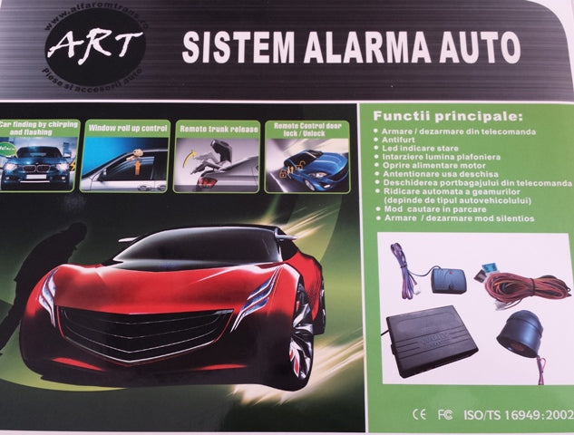 Alarma auto cu cheie briceag, Raza mare de actiune Anti-furt Armare / Dezarmare (din telecomanda) Armare automata Armare / Dezarmare silentioasa Cautare in parcare / SOS/Deschiderea porbagajului din telecomanda