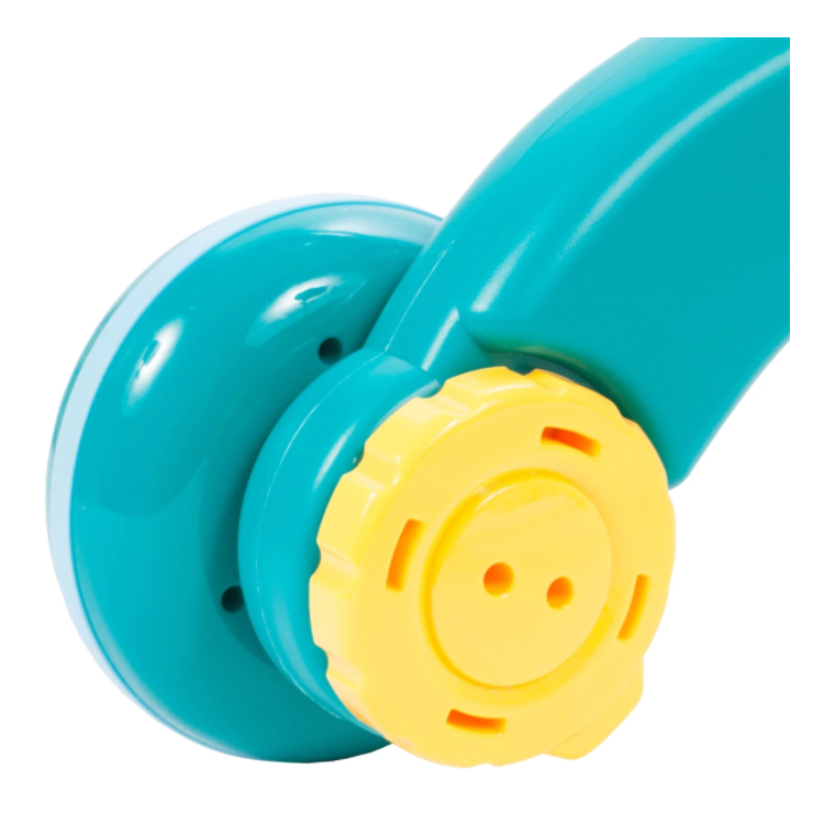 Antemergator Interactiv 5 in 1 Dumbo idealStore, Masuta Detasabila, Mini Cos de Baschet, Mingi Incuse, Lumini si Sunete, Culoare Albastru Marin