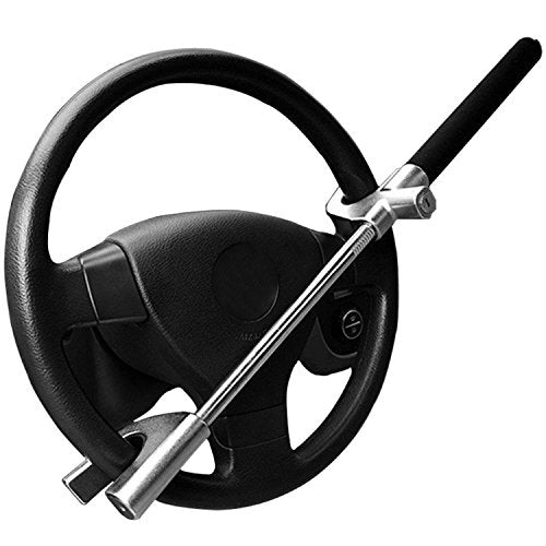 Antifurt volan premium, material rezistent cu 3 chei