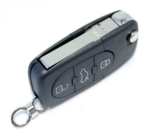 Carcasa telecomanda compatibila Audi, tip briceag, 3 butoane, model elegant