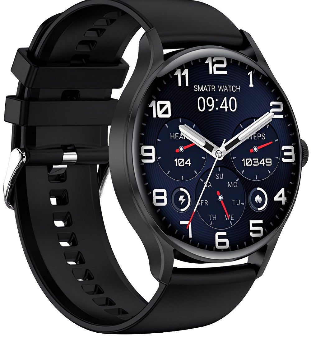 Ceas SmartWatch si Bratara Fitness Avatar Fashion idealSTORE, FULL Touch HD 1.28, Call Asistent vocal, Apelare Bluetooth, NFC Acces Control, Android-iOS, Monitorizarea SpO2, Ritmul cardiac, Somn, Multi-Sport, Long Battery, Black Edition