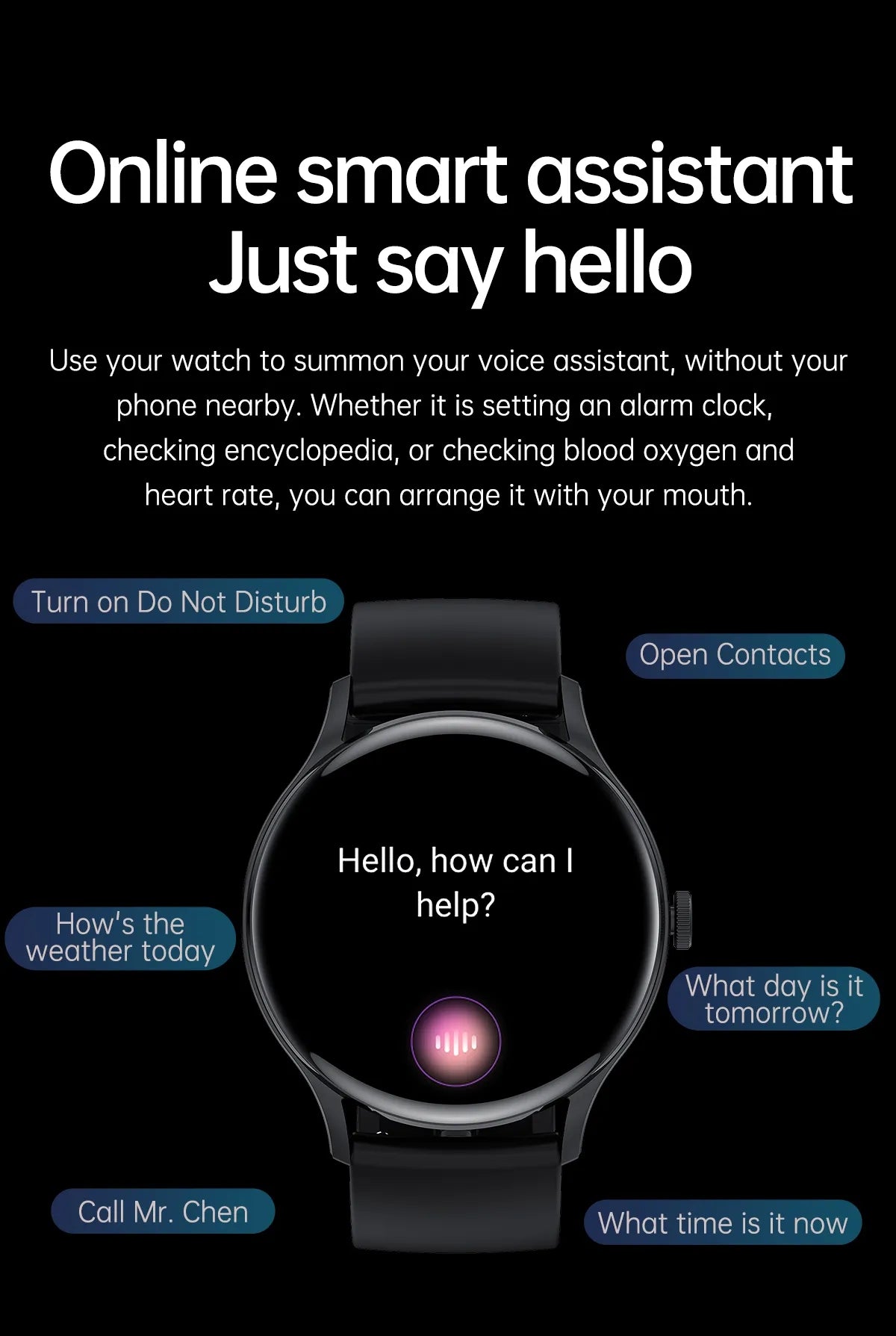 Ceas SmartWatch si Bratara Fitness Avatar Fashion idealSTORE, FULL Touch HD 1.28, Call Asistent vocal, Apelare Bluetooth, NFC Acces Control, Android-iOS, Monitorizarea SpO2, Ritmul cardiac, Somn, Multi-Sport, Long Battery, Black Edition