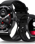 Ceas SmartWatch si Bratara Fitness Avatar Fashion idealSTORE, FULL Touch HD 1.28, Call Asistent vocal, Apelare Bluetooth, NFC Acces Control, Android-iOS, Monitorizarea SpO2, Ritmul cardiac, Somn, Multi-Sport, Long Battery, Black Edition