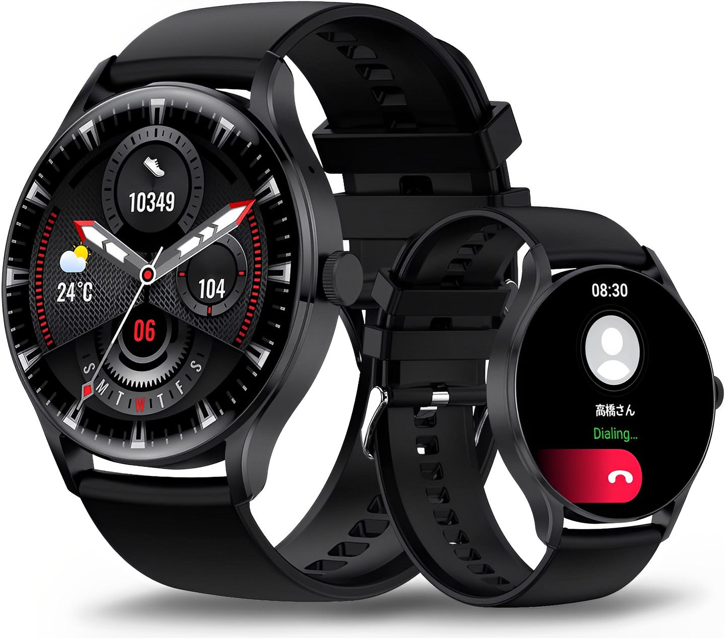 Ceas SmartWatch si Bratara Fitness Avatar Fashion idealSTORE, FULL Touch HD 1.28, Call Asistent vocal, Apelare Bluetooth, NFC Acces Control, Android-iOS, Monitorizarea SpO2, Ritmul cardiac, Somn, Multi-Sport, Long Battery, Black Edition