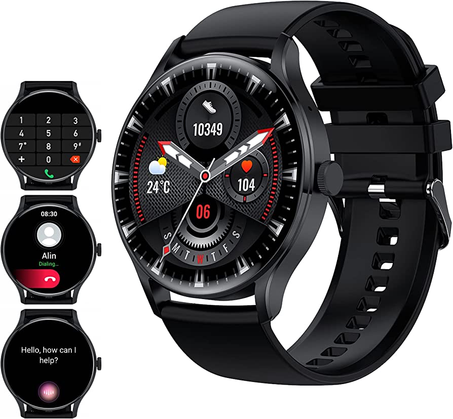 Ceas SmartWatch si Bratara Fitness Avatar Fashion idealSTORE, FULL Touch HD 1.28, Call Asistent vocal, Apelare Bluetooth, NFC Acces Control, Android-iOS, Monitorizarea SpO2, Ritmul cardiac, Somn, Multi-Sport, Long Battery, Black Edition