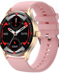 Ceas SmartWatch si Bratara Fitness Avatar Fashion idealSTORE, FULL Touch HD 1.28, Call Asistent vocal, Apelare Bluetooth, NFC Acces Control, Android-iOS, Monitorizarea SpO2, Ritmul cardiac, Somn, Multi-Sport, Long Battery, Gold Edition