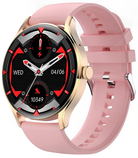 Ceas SmartWatch si Bratara Fitness Avatar Fashion idealSTORE, FULL Touch HD 1.28, Call Asistent vocal, Apelare Bluetooth, NFC Acces Control, Android-iOS, Monitorizarea SpO2, Ritmul cardiac, Somn, Multi-Sport, Long Battery, Gold Edition