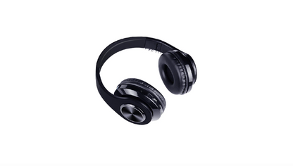 Casti Wireless B39 Collection idealSTORE, Bluetooth 5,0 MP3 Card, Desing modern, Hands-free Call, Raza de actiune 10 m, Compatibil Android, iOS, Windows, HD Voice, Microfon incorporat, Casca pliabila, Culoare Negru