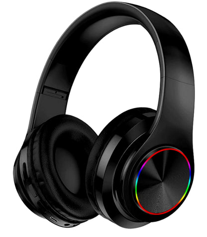 Casti Wireless B39 Collection idealSTORE, Bluetooth 5,0 MP3 Card, Desing modern, Hands-free Call, Raza de actiune 10 m, Compatibil Android, iOS, Windows, HD Voice, Microfon incorporat, Casca pliabila, Culoare Negru