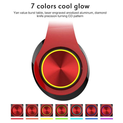 Casti Wireless B39 Collection idealSTORE, Bluetooth 5,0 MP3 Card, Desing modern, Hands-free Call, Raza de actiune 10 m, Compatibil Android, iOS, Windows, HD Voice, Microfon incorporat, Casca pliabila, Culoare Rosu