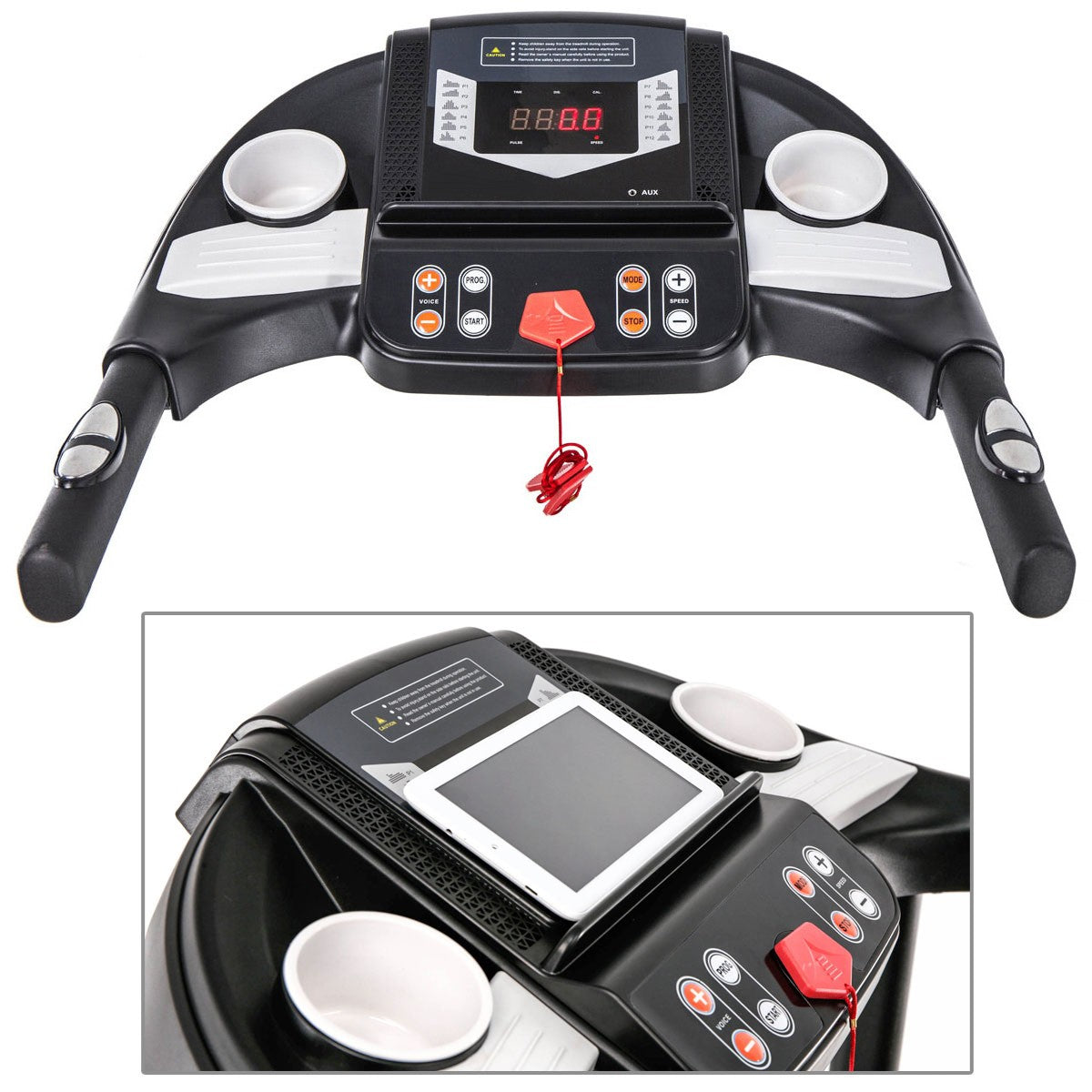 Banda electrica de alergat Sprint IdealStore, Suprafata utila 110X40 cm, Capacitate max 110 KG, 12 programe memorate in computer, viteza maxima de 12 km/h, motor 2 CP