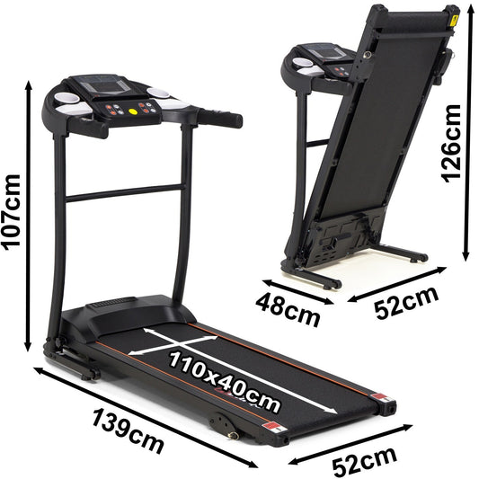 Banda electrica de alergat Sprint IdealStore, Suprafata utila 110X40 cm, Capacitate max 110 KG, 12 programe memorate in computer, viteza maxima de 12 km/h, motor 2 CP