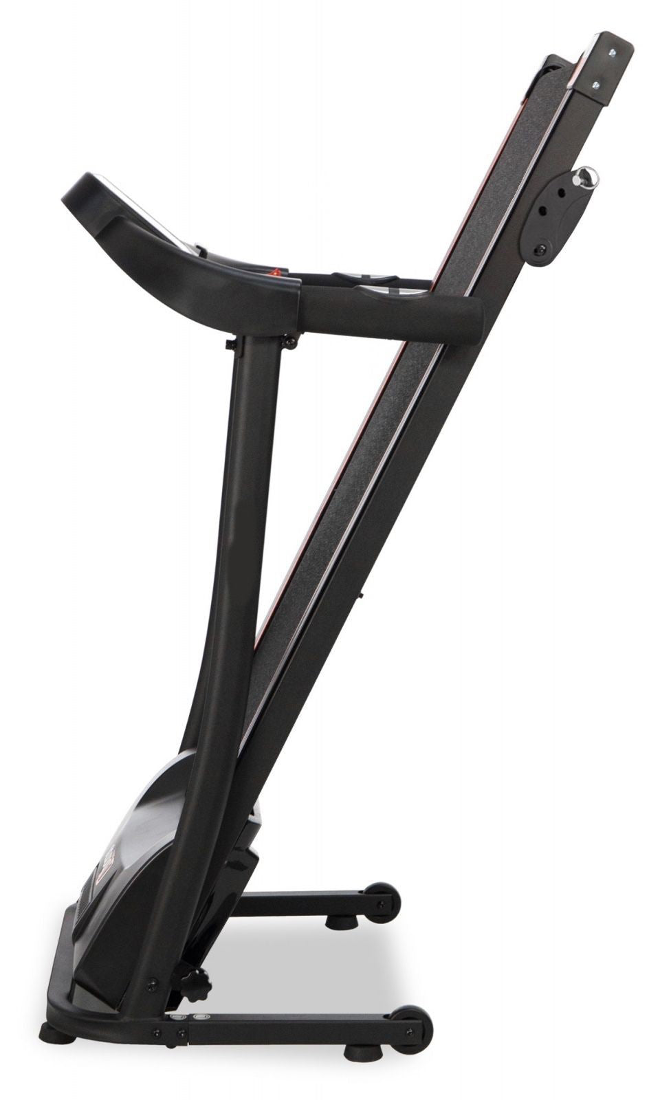 Banda electrica de alergat LifeEnergy IdealStore, Suprafata utila a benzii 110X40 cm, Capacitate max 110 KG,12 programe memorate in computer, 1 program manual, poate atinge o viteza maxima de 12 km/h, motor de 2 CP, Functie FAT si BMI