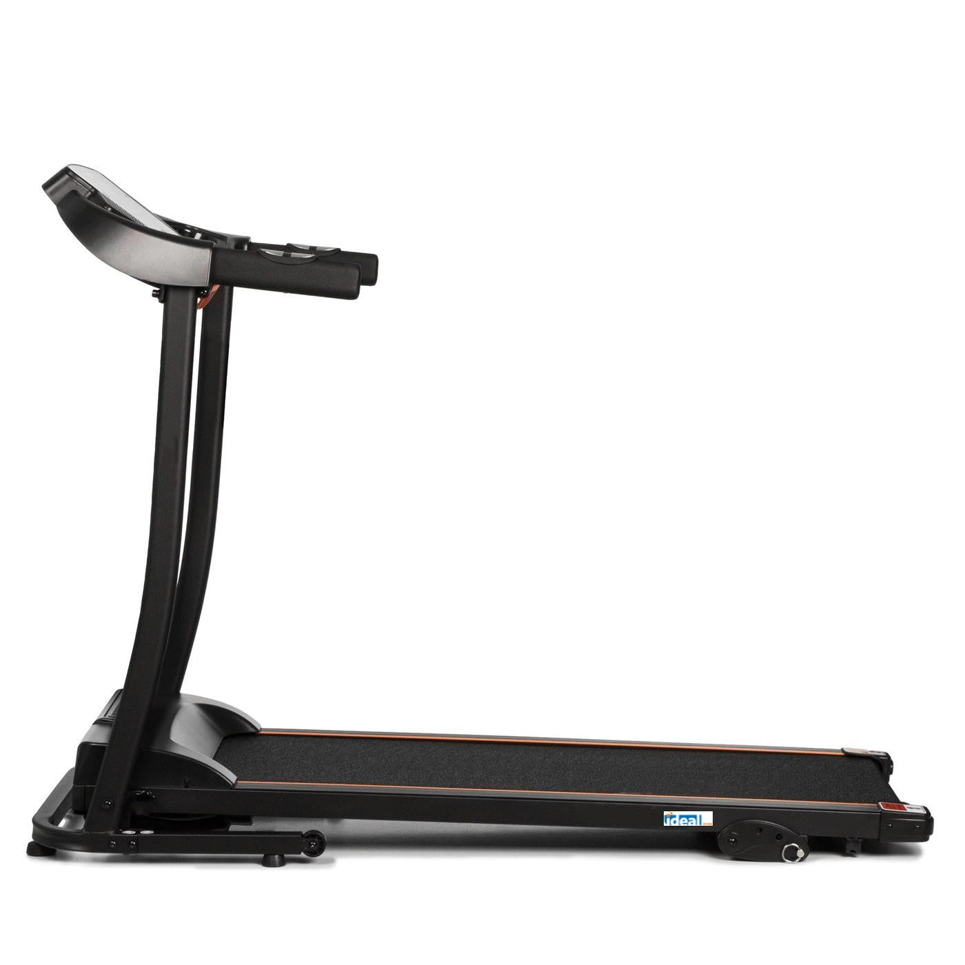 Banda electirca de alergat ProgressiveRun IdealStore, Bluetooth, Suprafata 110 X40 cm, capacitate maxima de pana la 110 KG, 12 programe memorate in computer,1 program manual, Viteza maxima de 12 km/h,3 Nivele de inclinare, Motor de 2 CP, Pliabila