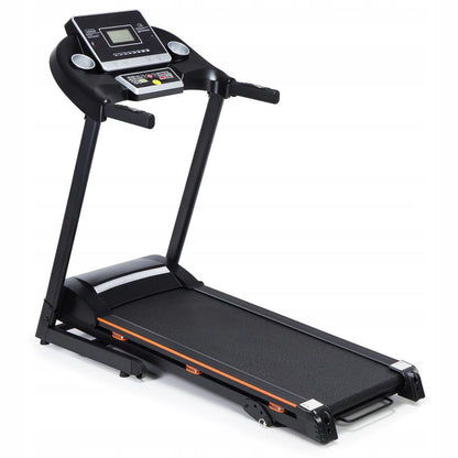 Banda de Alergat Electrica RunFit idealStore, Motor 3 CP, 12 Programe de Antrenament, Functie FAT, Sistem de Amortizare CS, Senzor Ritm Cardiac, Sistem de Inclinare in 3 Trepte, Viteza Max 17km/h, Capacitate Max 130Kg, Pliabila